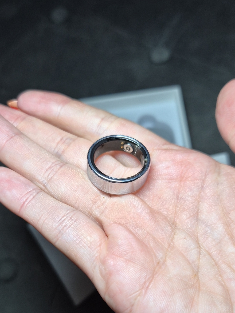 Smart Ring Sleep Tracker Size 9 (Silver) Unisex - Picture 3 of 7